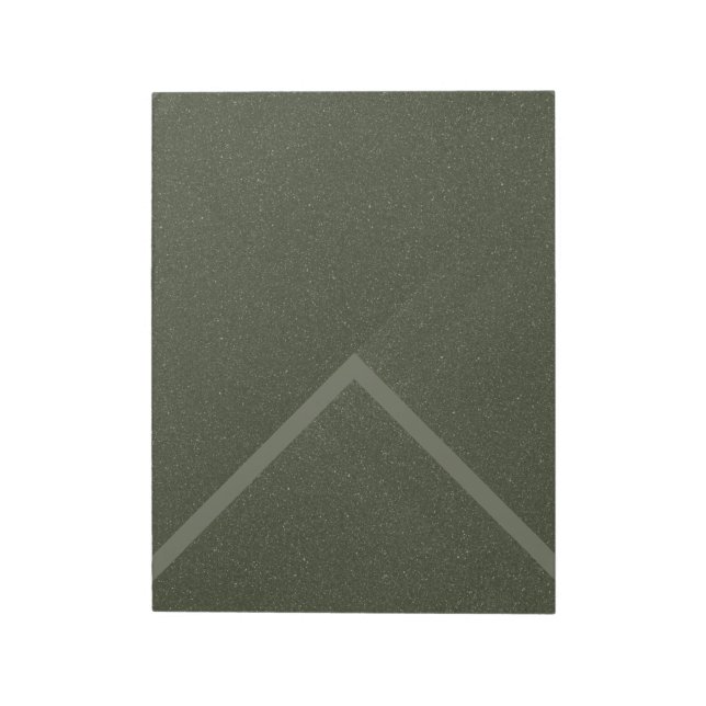 Bloco de Notas Verde de Seta Diagonal - Personaliz (Invertido)