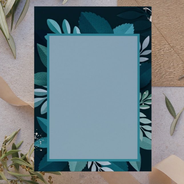 Bloco De Notas Verde Escuro Elegante (Criador carregado)