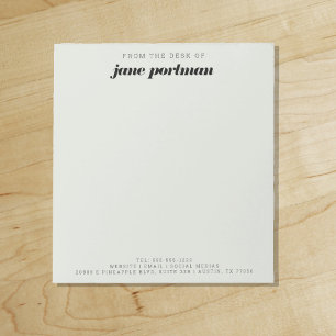 Bloco De Notas Verde moderno de sábio a partir da mesa do notebo