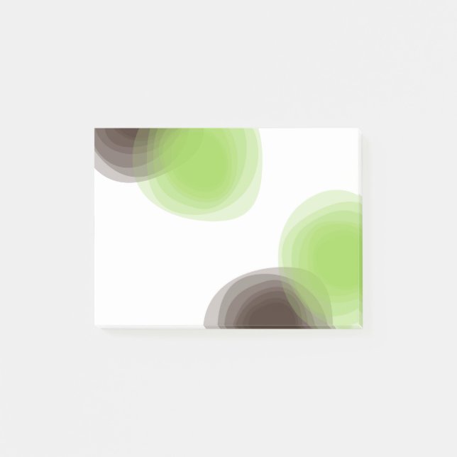 Bloco De Notas Verde, moderno, simples, abstrato gráfico de flore (Frente)