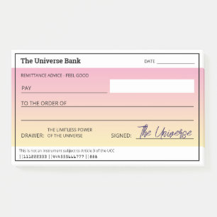 Bloco De Notas Verificação de Vazio Girly de Manifestação de Dinh