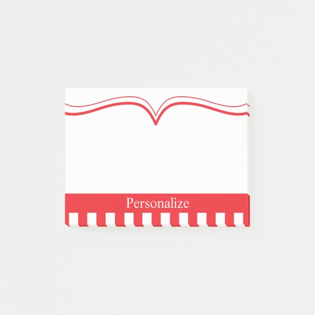 Bloco De Notas Vermelho Coletivo Clássico com Texto Seco (Frente)