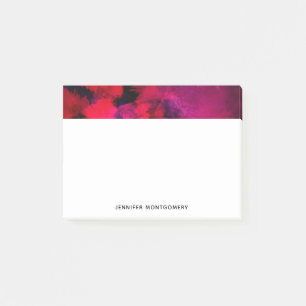 Bloco De Notas Vermelho escuro e roxo, preto e Abstrato moderno