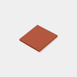 Bloco De Notas Vermelho queimado - (cor sólida) 