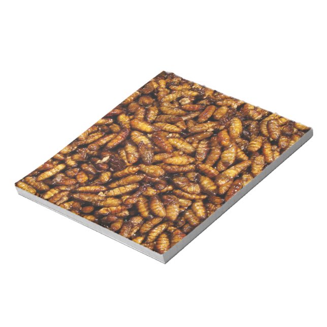 Bloco De Notas Vermes de Seda Secos... Comida da Rua Tailandesa (Invertido)