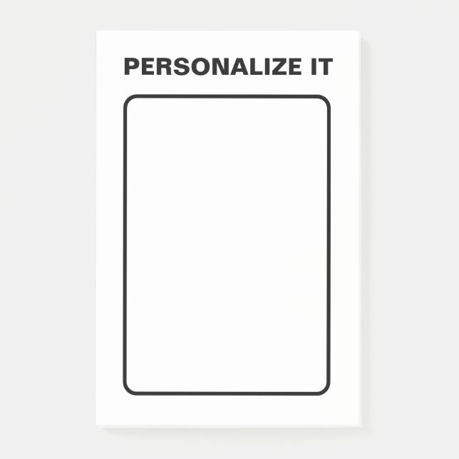 Bloco De Notas Versátil Personalizado Elegante Moderno (Frente)