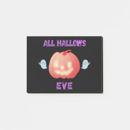 Bloco De Notas Véspera de Todos os Santos Halloween Abóbora e Fan