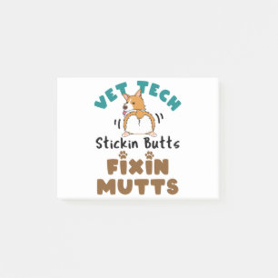 Bloco De Notas Vet Tech Stickin' Bumbuns e mutações de fixaçã