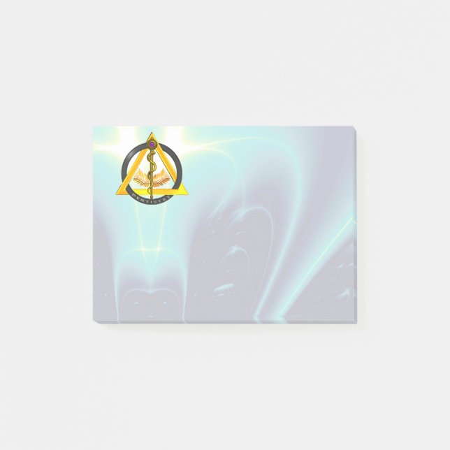 BLOCO DE NOTAS VIA DE ASCLEPIUS DENTISTA SÍMBOLO DENTISTA (Frente)