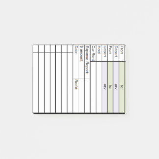 Bloco De Notas Viagem de Negócios e Rastreador de Despesas