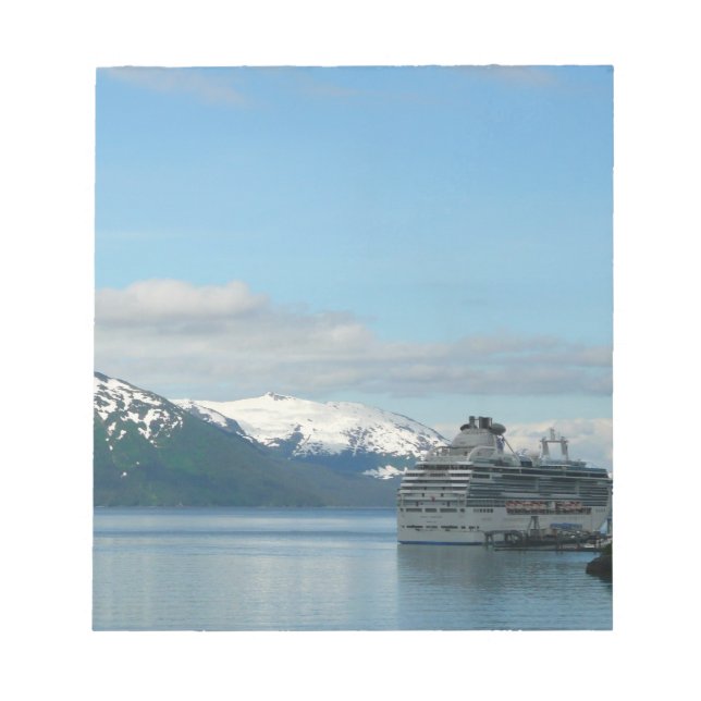 Bloco De Notas Viagem Fotografia de Férias de Cruise do Alaska (Frente)