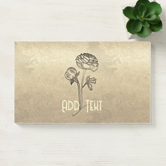 Bloco De Notas Vibração da temporada de férias em dourado (Escritótio)