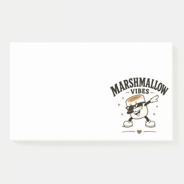 Bloco De Notas Vibrações de marshmallow (Frente)