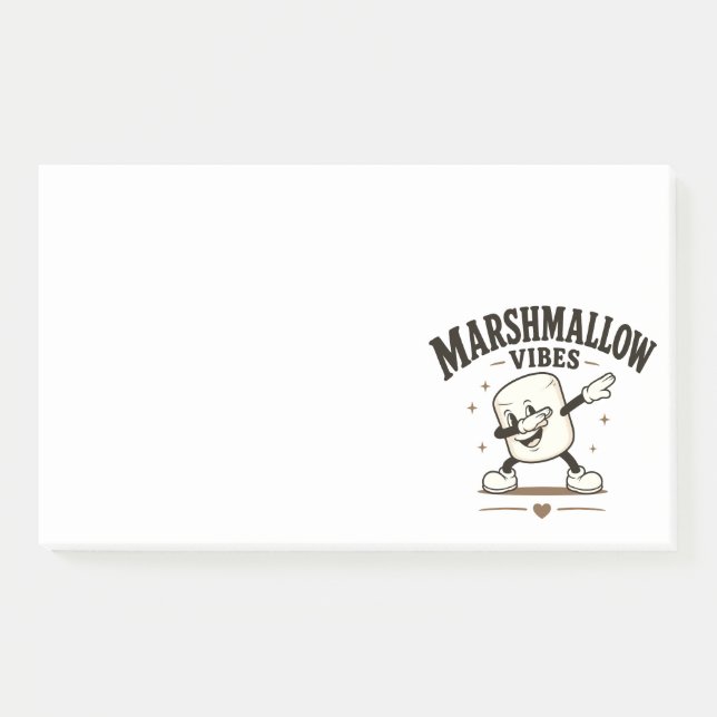 Bloco De Notas Vibrações de marshmallow (Frente)