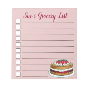 Bloco De Notas Victoria Sandwich Sponge Cake UK Indústria Britâni