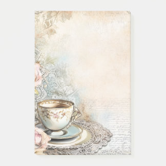 Bloco De Notas Victorian Tea Party sticky note