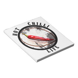 Bloco De Notas Vida com pimenta quente