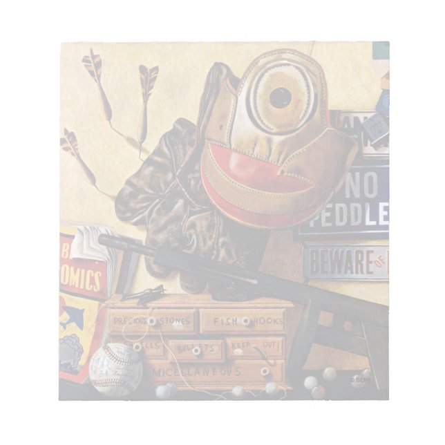 Bloco De Notas Vida Contínua dos Brinquedos para Meninos (Frente)