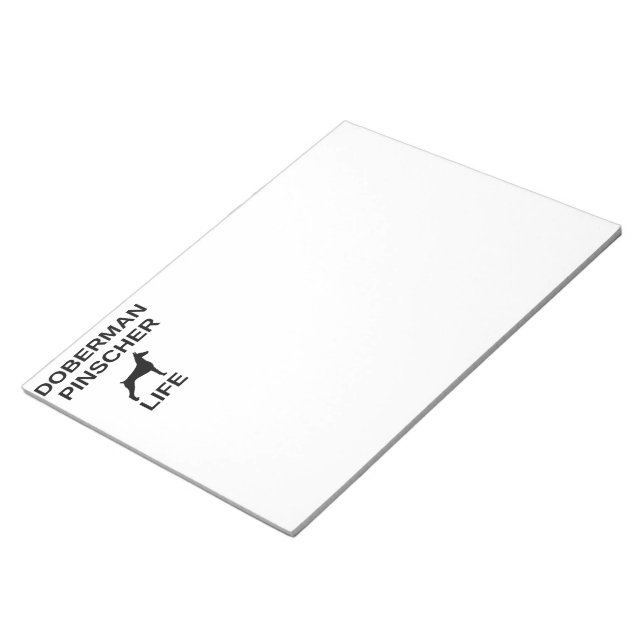 Bloco De Notas vida de doberman pinscher (Inclinado)