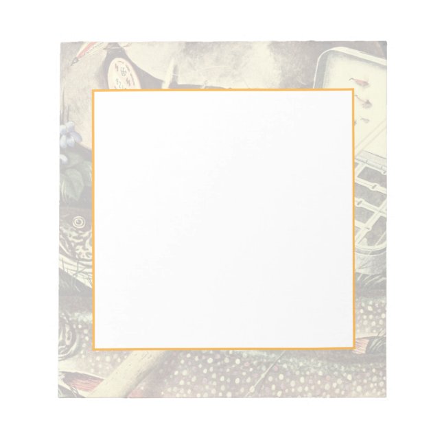 Bloco De Notas Vida Estática de Pesca (Frente)