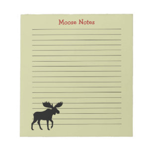 Bloco De Notas Vida Selvagem Personalizada da Silhueta Mose Vincu