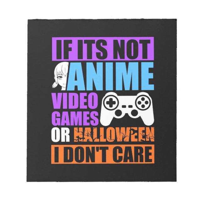 Bloco De Notas Videos games de Halloween (Frente)