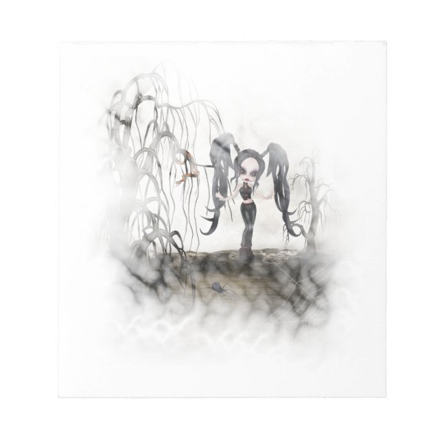 Bloco De Notas Vignette da Gótico Sepia (Frente)