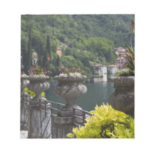 Bloco De Notas Villa Monastero, jardins e orla do lago, Varenna,