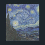 Bloco De Notas Vincent Van Gogh - Noite Estrelada. Pintura de art<br><div class="desc">Vincent Van Gogh - Pintura da Noite Estrelada. Trabalho de arte clássico de um dos pintores mais famosos do mundo. Lindas cores e espirais!</div>
