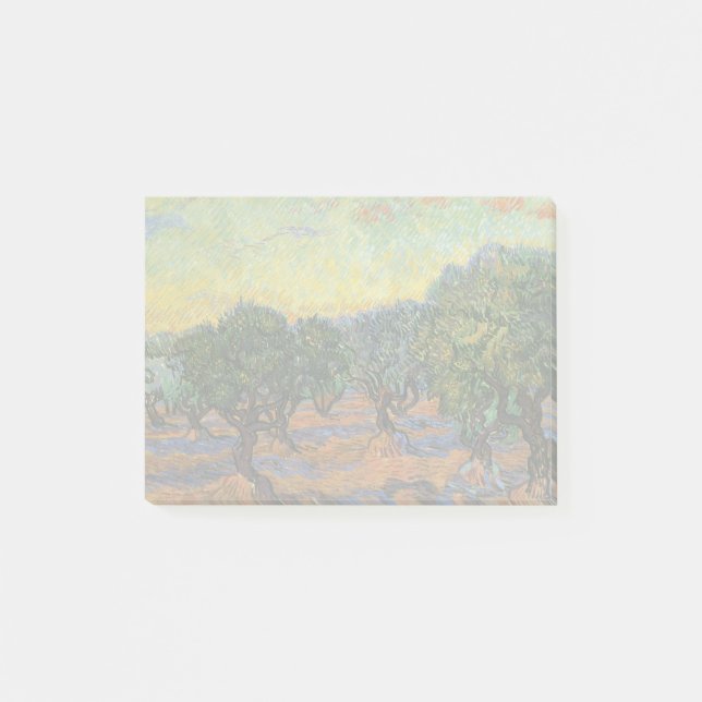 Bloco De Notas Vincent Van Gogh Oliveira Impressionismo Arte (Frente)