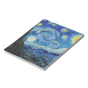 Bloco De Notas Vincent Van Gogh Starry Night Notepad