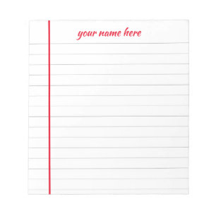 Bloco de Notas Vinculado Personalizado