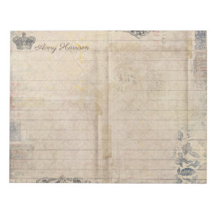 Bloco De Notas Vínculo de Diário Personalizado do VIntage