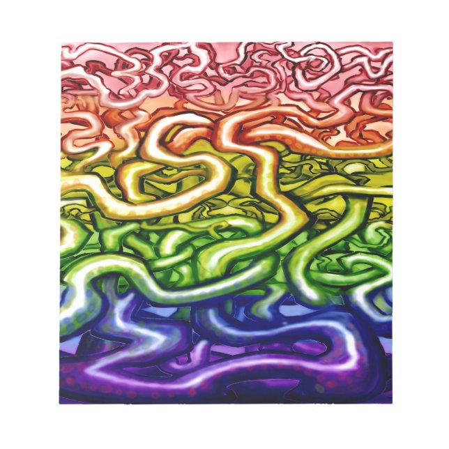 Bloco De Notas Vines LGBQT Arco-Íris (Frente)