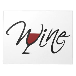 BLOCO DE NOTAS VINHO