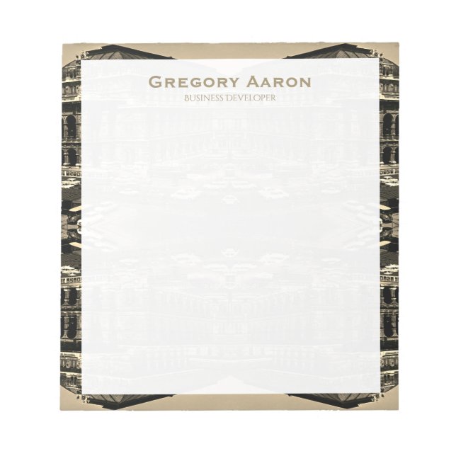 Bloco De Notas Vintage Austria Vienna Staatsoper opera (Frente)