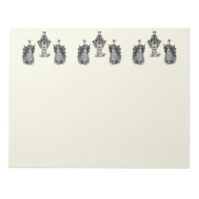 Bloco De Notas Vintage Bat Ladies (Frente)