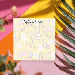 Bloco De Notas Vintage Beauty Cosmetics Makeup Artist Personalize