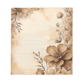 Bloco De Notas Vintage Bloom