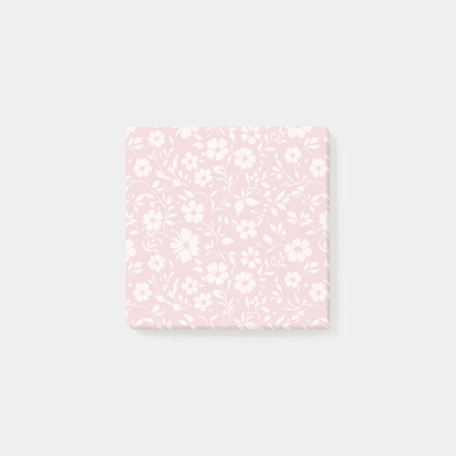 Bloco De Notas Vintage Bloom Neutro - Rosa Bege (Frente)