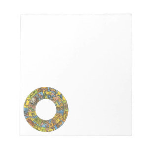 Bloco De Notas Vintage Celestial, Roda Zodiac Astrológica
