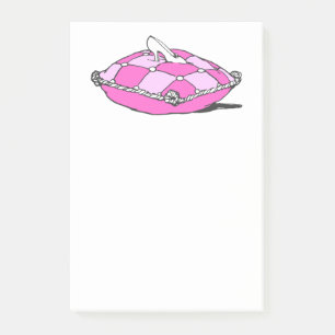 Bloco De Notas Vintage Cinderella Slipper no Travesseiro rosa Sti