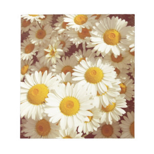 Bloco De Notas Vintage daisies