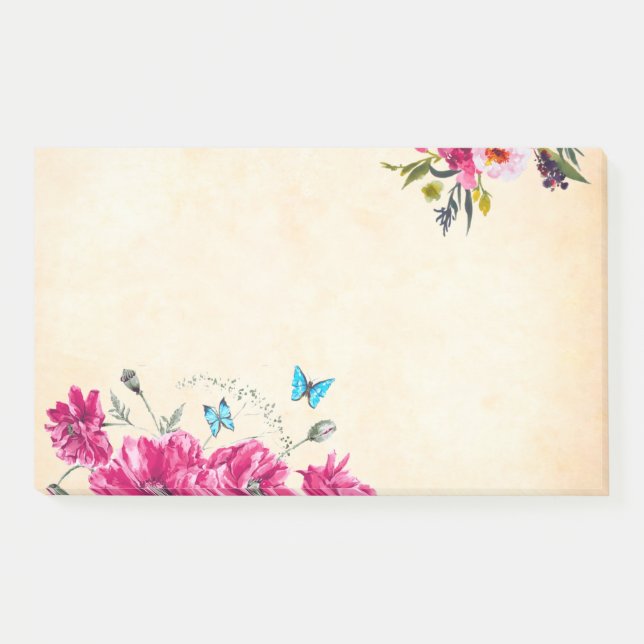 Bloco De Notas Vintage floral (Frente)