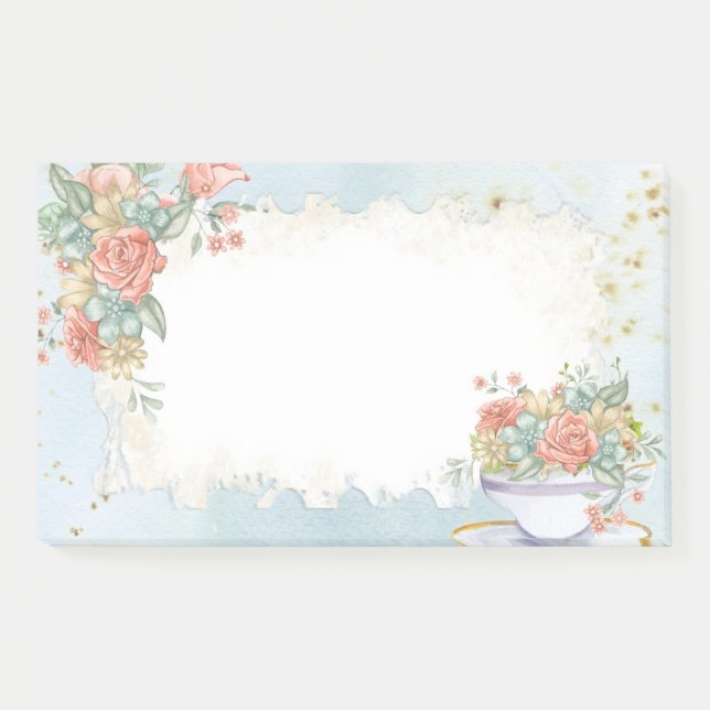 Bloco De Notas Vintage floral (Frente)