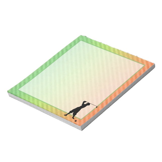 Bloco De Notas Vintage Golfer (Invertido)