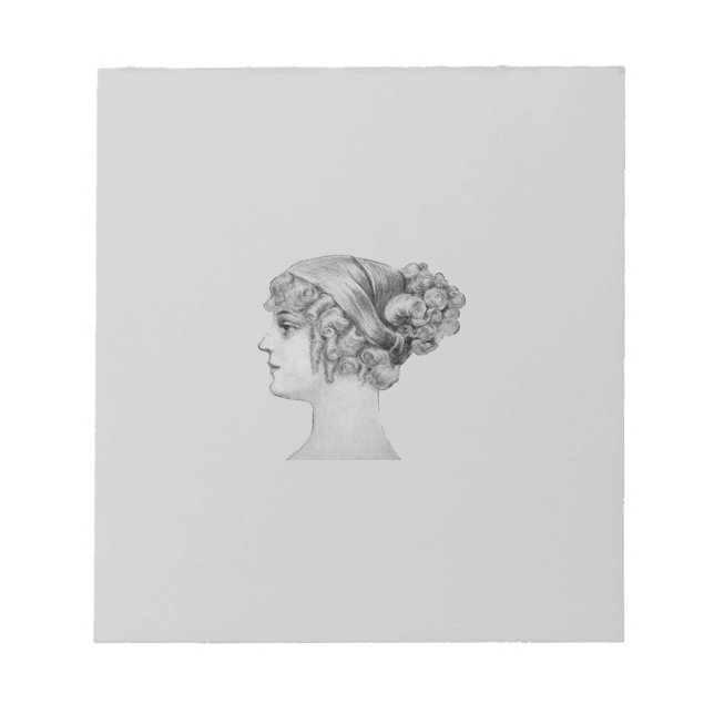 Bloco de notas Vintage Hairstyle (Frente)