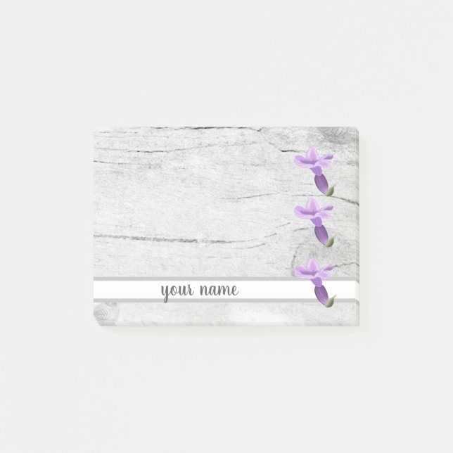 Bloco De Notas Vintage Lavendelblüte Klebezettel (Frente)