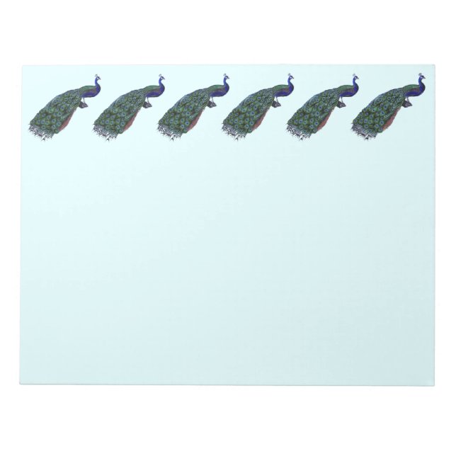 Bloco De Notas Vintage Peacock Swirl (Frente)