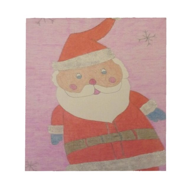Bloco De Notas Vintage Santa Claus (Frente)